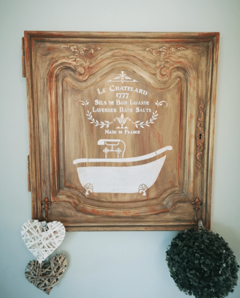 Porte de meuble Louis XV “déco baignoire”