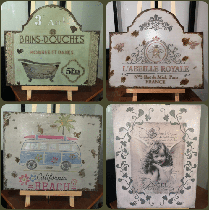 Plaques de décoration personnalisables