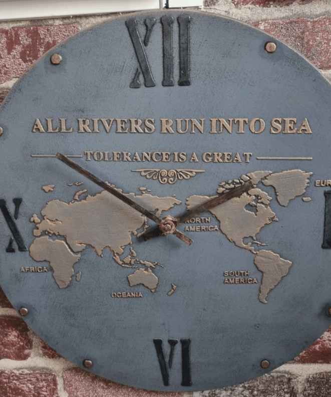 Horloge murale carte du Monde “création” – Image 2