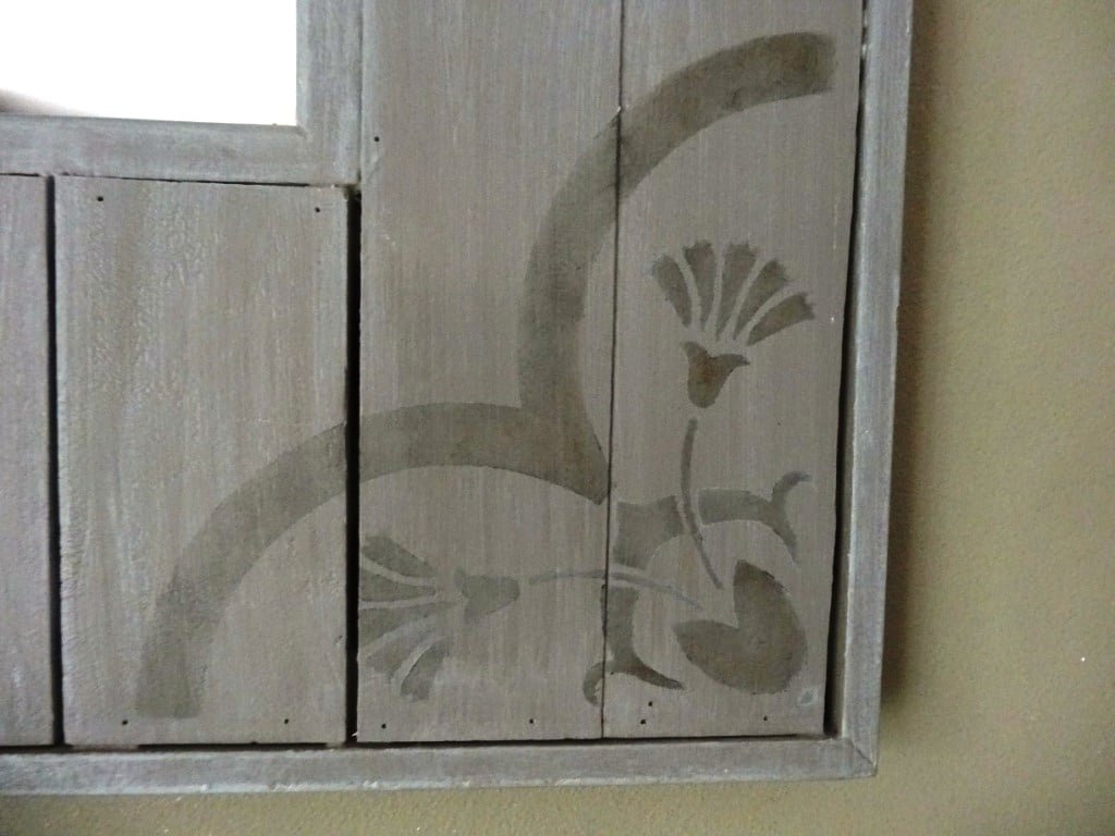 Miroir rectangle en bois – ton taupe – Image 2