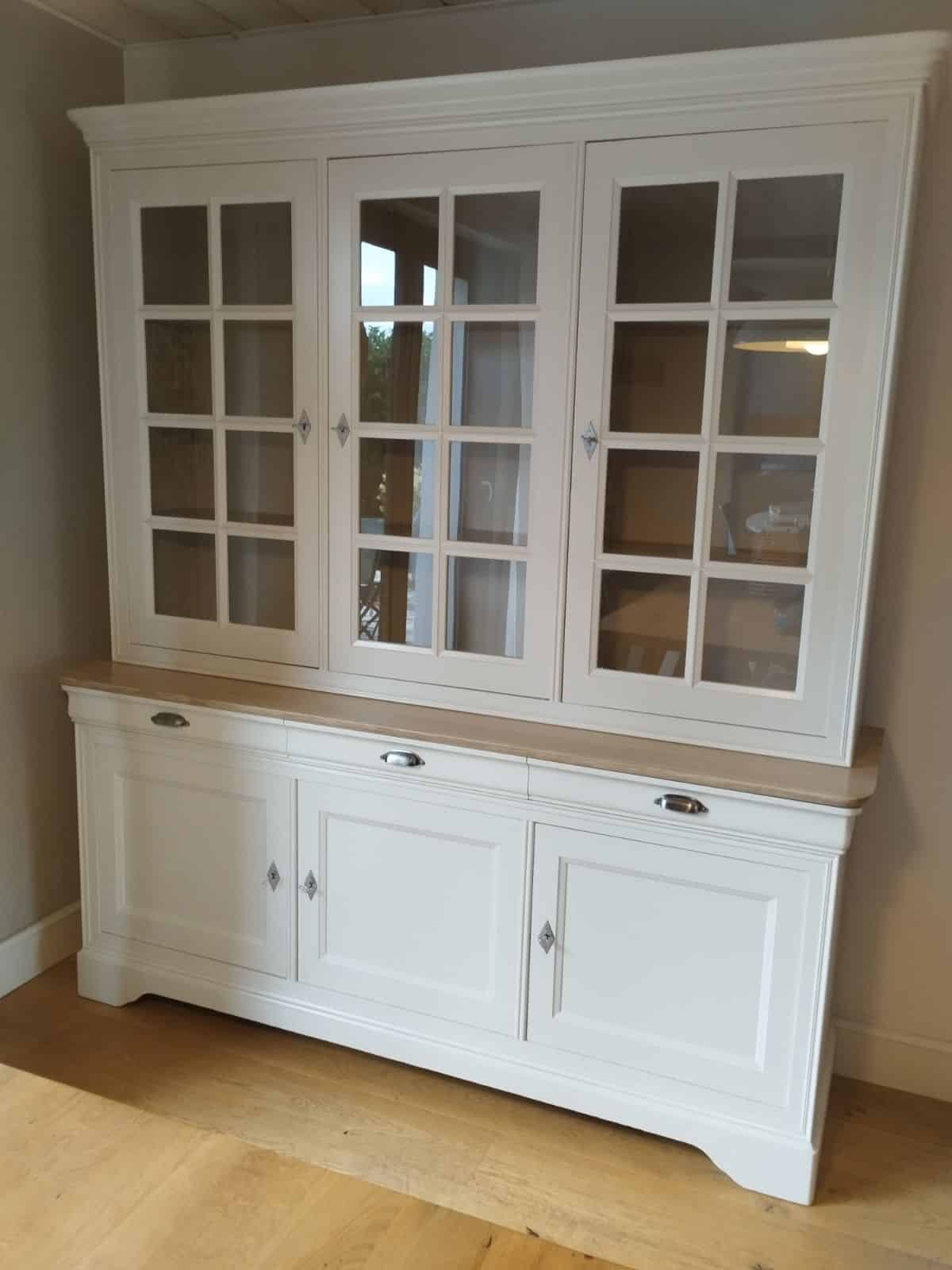 Enfilade vaisselier merisier style Louis Philippe rénové