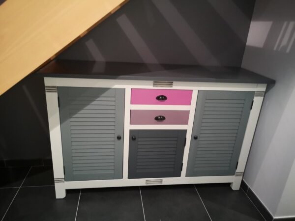 Meuble style colonial “buffet” relooké