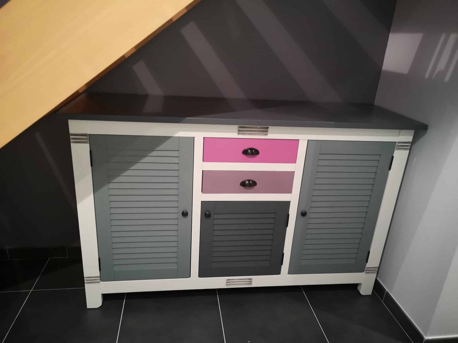 Meuble style colonial “buffet” relooké