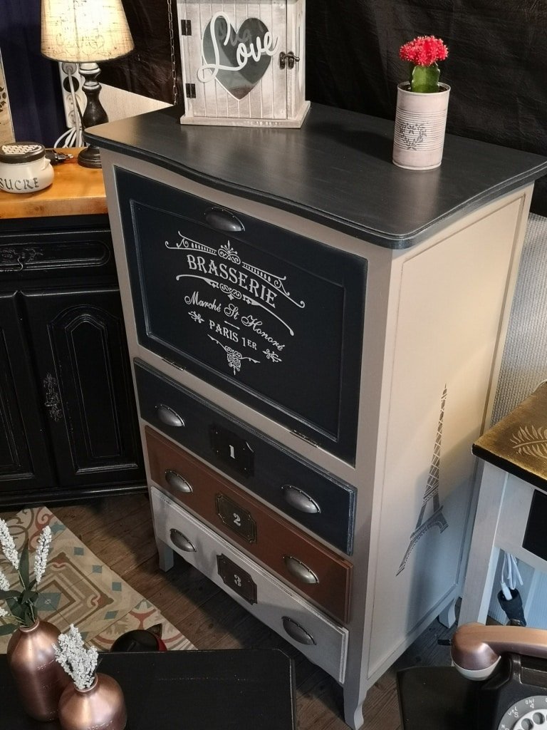Secrétaire commode esprit industriel