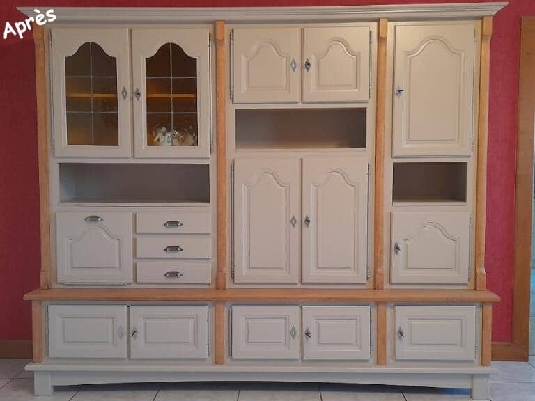 Living en chêne modernisé
