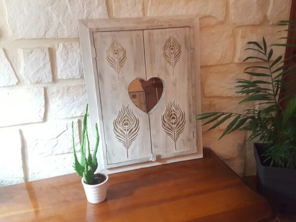 Miroir déco “volet”en bois