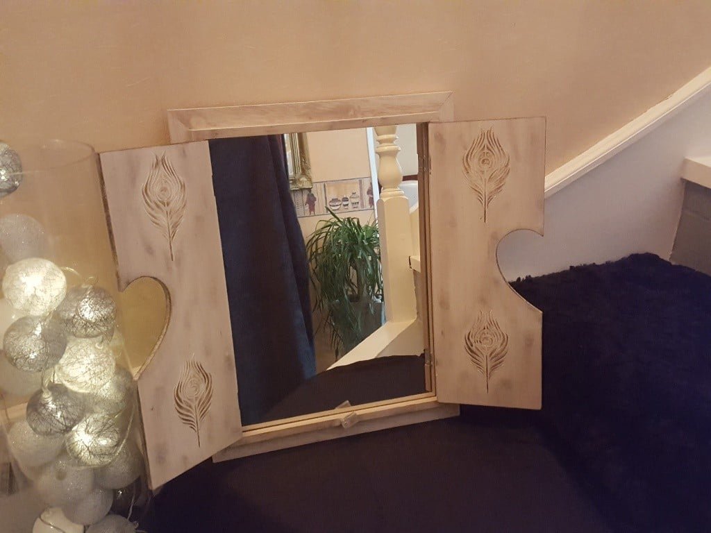 Miroir déco “volet”en bois – Image 2