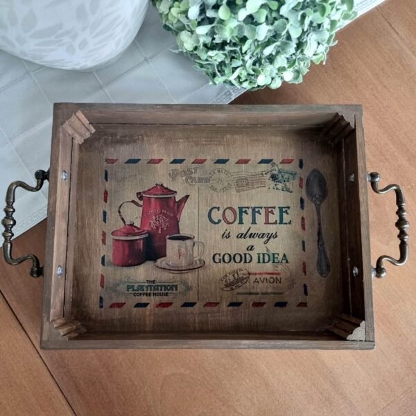 Plateau de service “transfert d’image” coffee