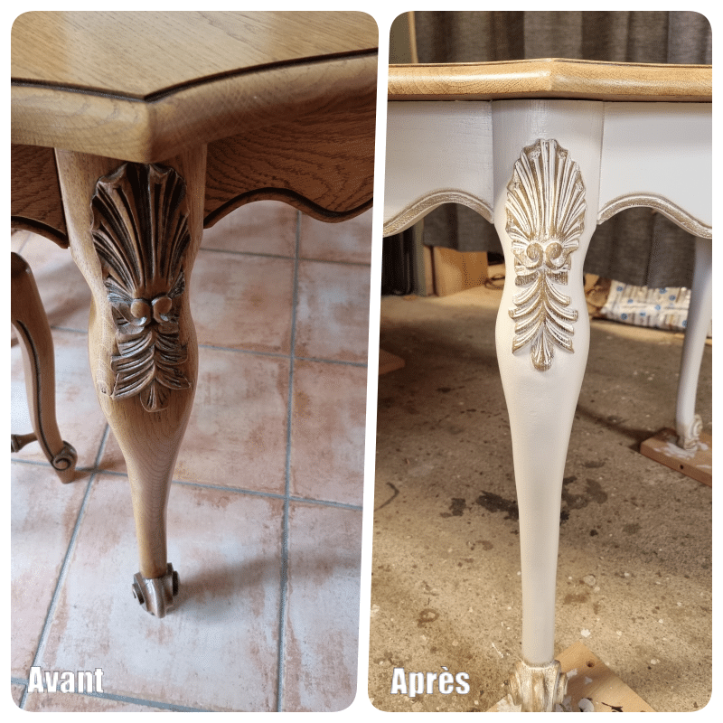 Séjour en chêne style Louis XV personnalisé – Image 5