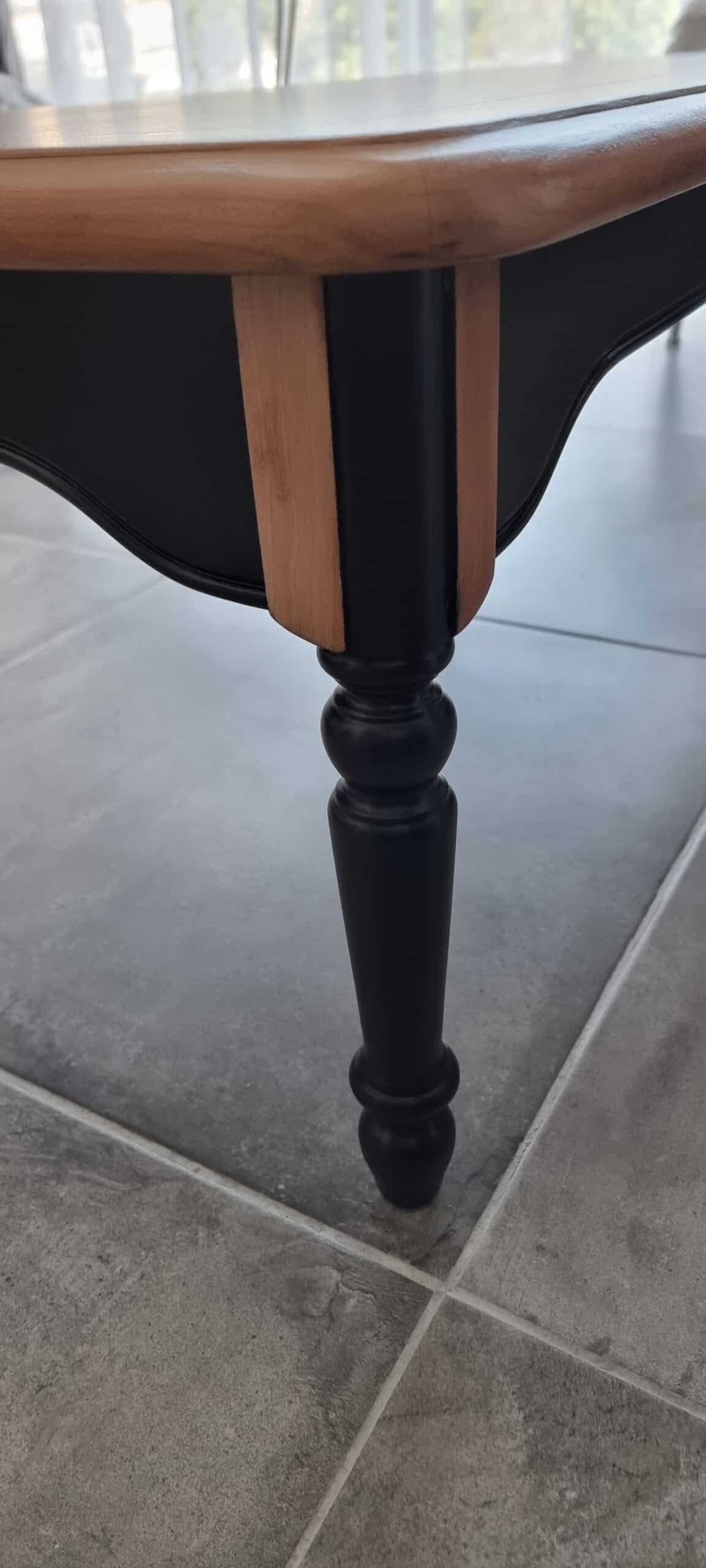 Table basse merisier style Louis Philippe tendance actuelle – Image 4