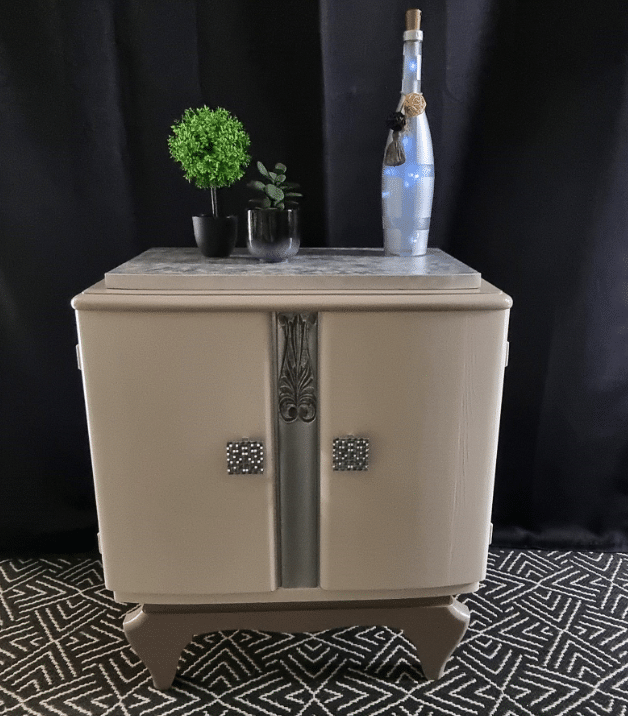 Chevet vintage art déco années 1930 relooké