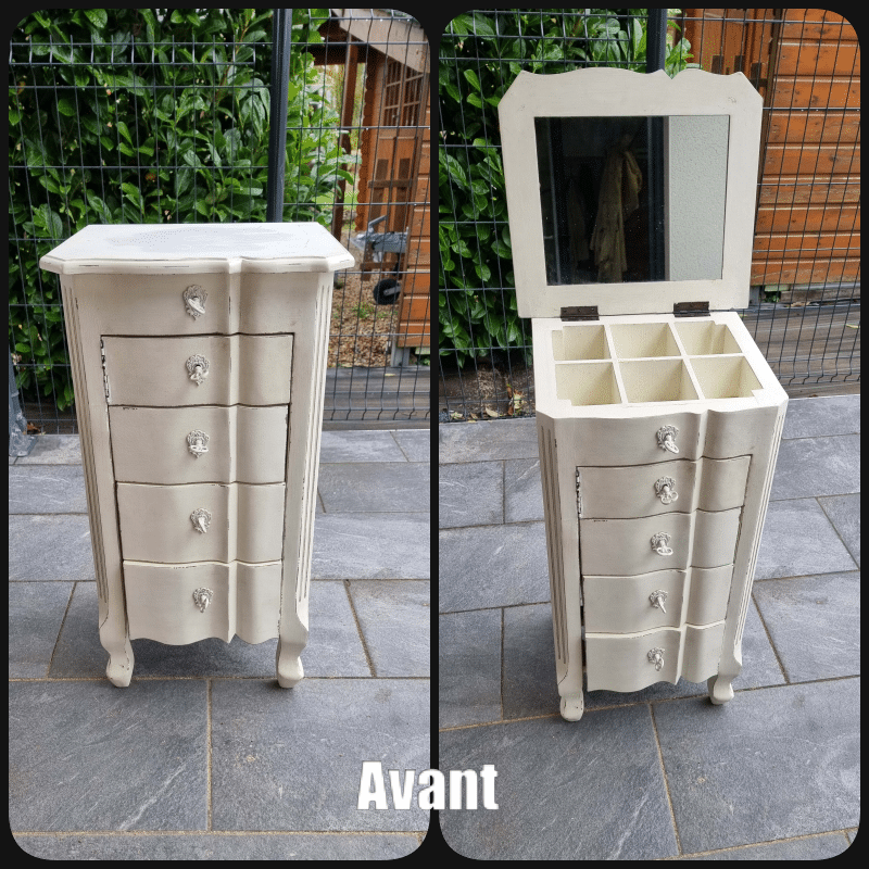 Chiffonnier / coiffeuse style Louis XV personnalisé “Romantique” – Image 2