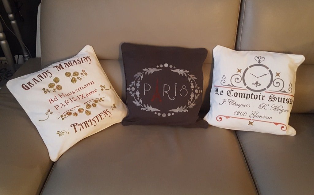 Coussins et Taies d’oreillers peints