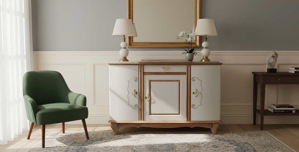 Commode ancienne relookée — réalisation Au Gré du Pinceau