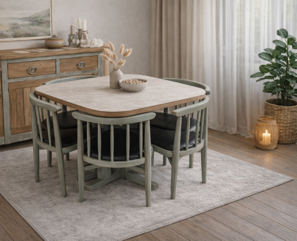 Séjour vintage compact des années 60 style scandinave relooké