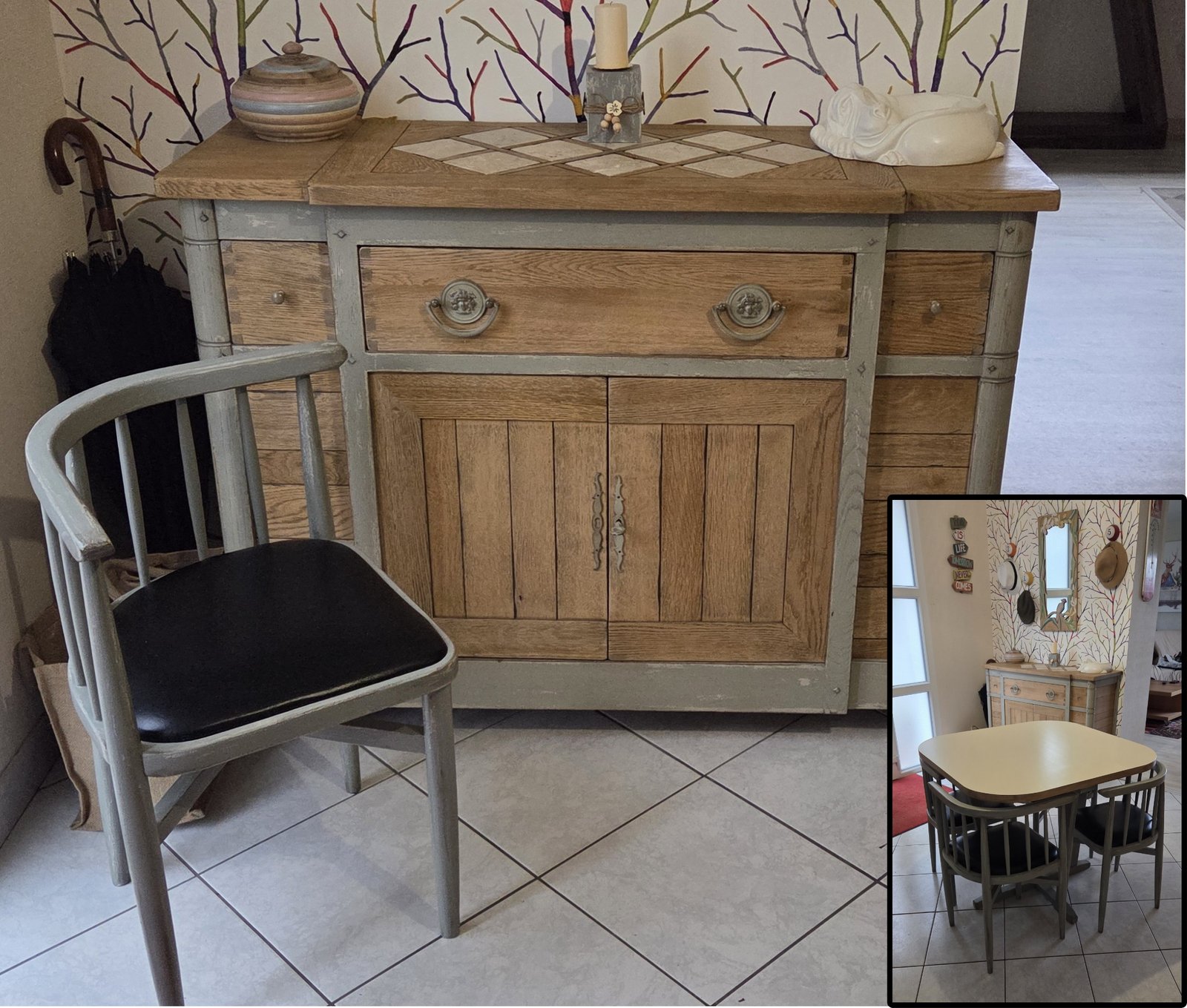 Séjour vintage compact des années 60 style scandinave relooké – Image 5