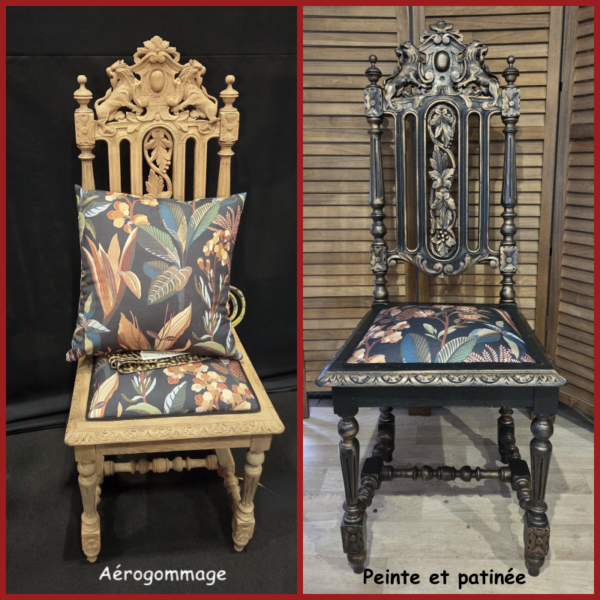 Chaises Henri II relookées du passé au présent (prix à l’unité)