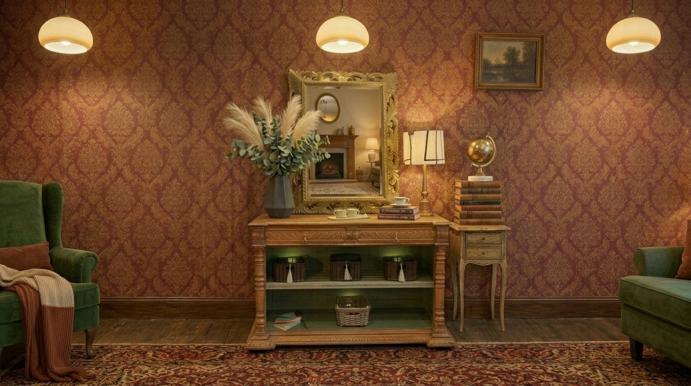 Meuble ancien relooké par Catherine — Artisan d'Art, Au Gré du Pinceau, Bonchamp-lès-Laval