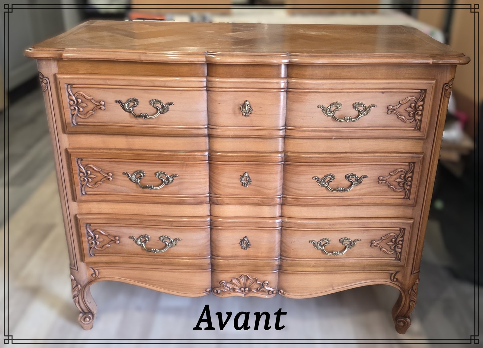Commode Louis XV merisier, version chic & actuelle – Image 2